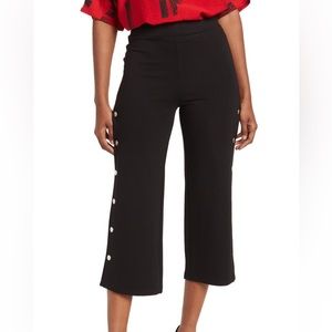 Patrizia Luca Milano Stretchy Side Button Ponte Pants Size Small